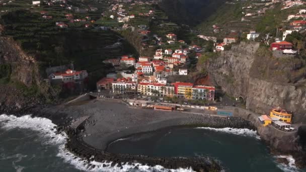 Ponta Sol Madeira Portugal Drone — 图库视频影像