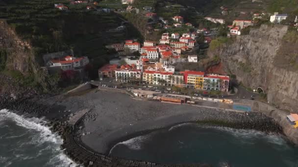 Ponta Sol Madeira Portugal Drone — Stok video