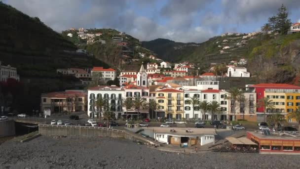 Ponta Sol Madeira Portugal Drone — Stock video