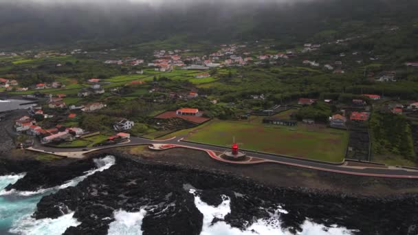 Vue Par Drone San Roque Île Pico Açores — Video