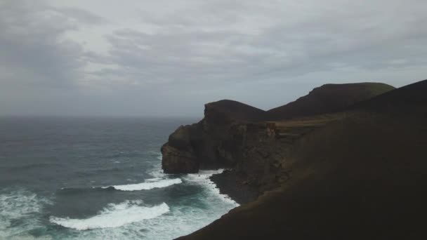 Vista Panorâmica Capelinhos Faial Açores — Vídeo de Stock