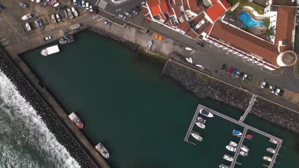 Drohnen Ansicht Von Povoacao Auf Sao Miguel Den Azoren — Stockvideo
