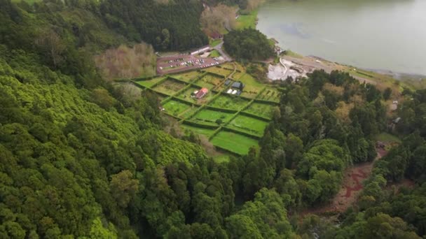 Furnas São Miguel Nos Açores Por Drone — Vídeo de Stock
