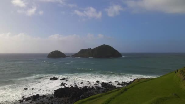 Ilha Vila Franca São Miguel Açores Por Drone — Vídeo de Stock