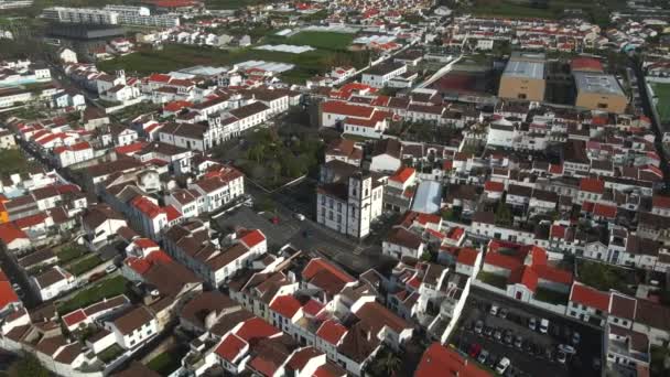 Widok Drona Vila Franca Campo Sao Miguel Azory — Wideo stockowe