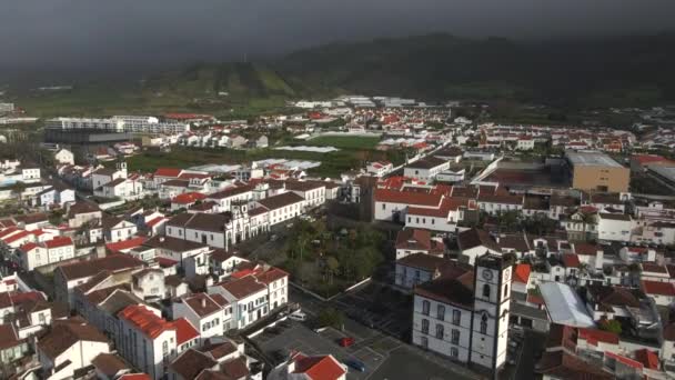 Drone Uitzicht Vila Franca Campo Sao Miguel Azoren — Stockvideo