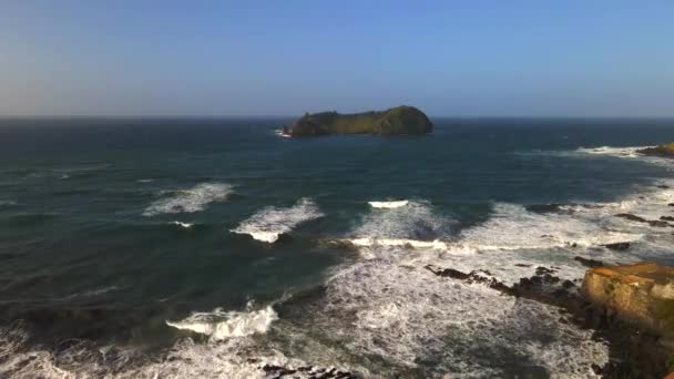 Insel Vila Franca Auf Sao Miguel Den Azoren — Stockvideo