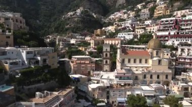 Positano, Amalfi Sahili, İtalya İHA 9