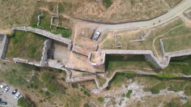 Castelo Shkoder Albânia Por Drone — Vídeo de Stock