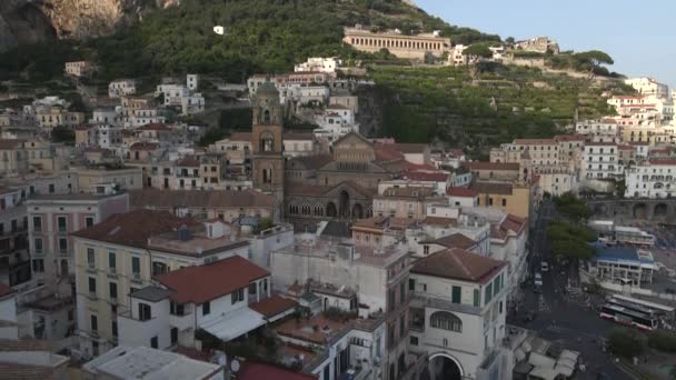 Amalfi Italia Mennessä Drone — kuvapankkivideo