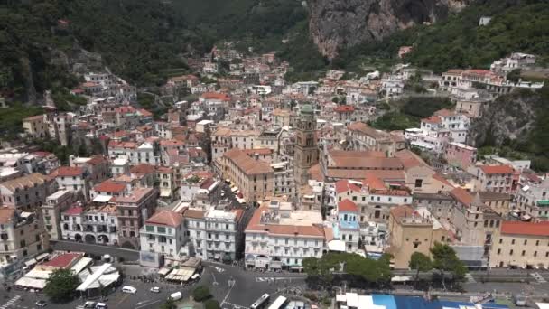 Amalfi Itália Por Drone — Vídeo de Stock
