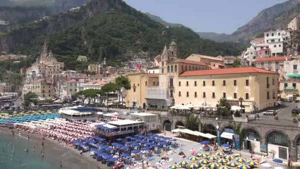 Amalfi Italia Por Drone — Vídeo de stock