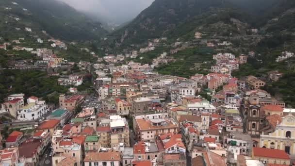 Minori Costa Amalfitana Italia Por Drone — Vídeos de Stock