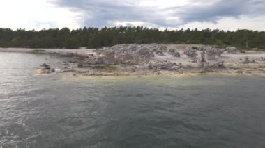 Folhammar Raukfield, Gotland, İsveç, İHA 8