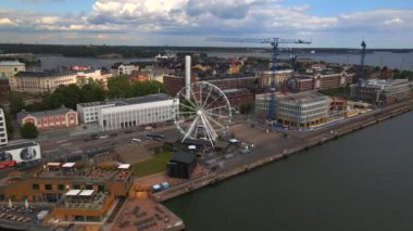 Helsinki, Finlandiya 'da İHA' dan SkyWheel