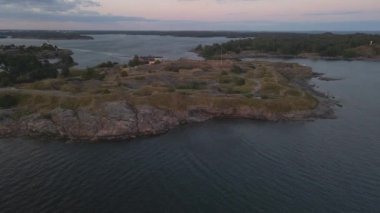 Helsinki, Finlandiya 'da Suomenlinna, İHA 2 tarafından