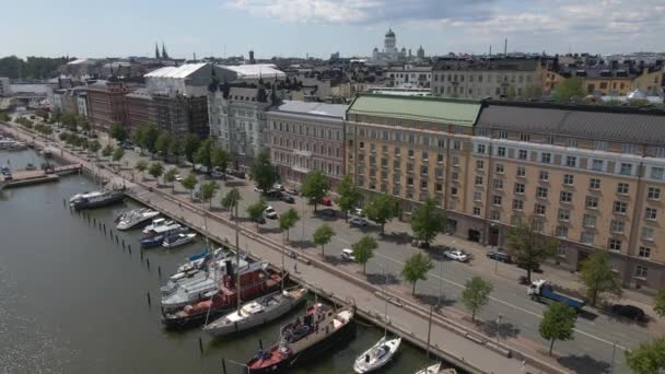 Helsinki Finlandia Por Drone — Vídeo de stock