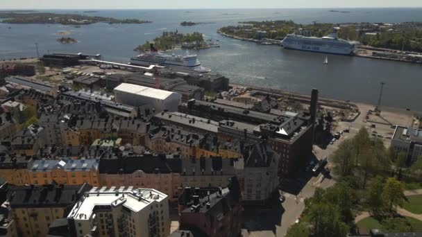 Helsinki Finlandiya Nsansız Hava Aracı — Stok video
