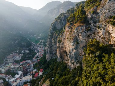Amalfi 'den Amalfi Sahili, İtalya İHA' dan görüntüler