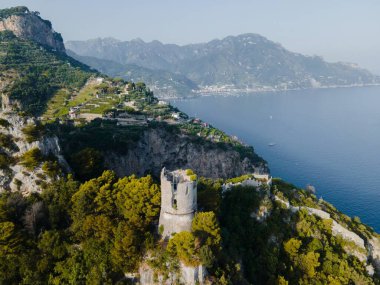 Amalfi 'den Amalfi Sahili, İtalya İHA' dan görüntüler