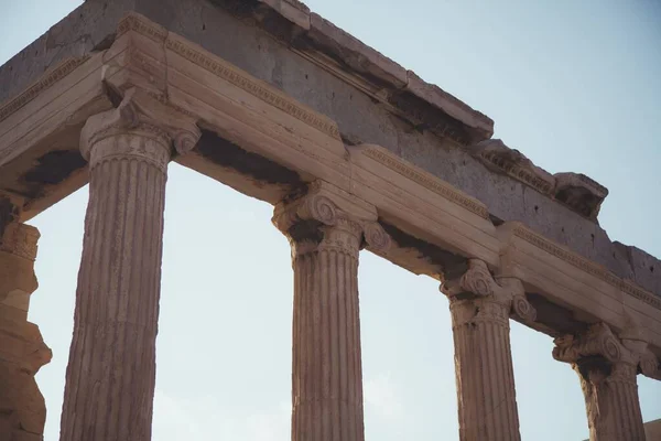 希腊雅典的帕台农神庙观点 — 图库照片
