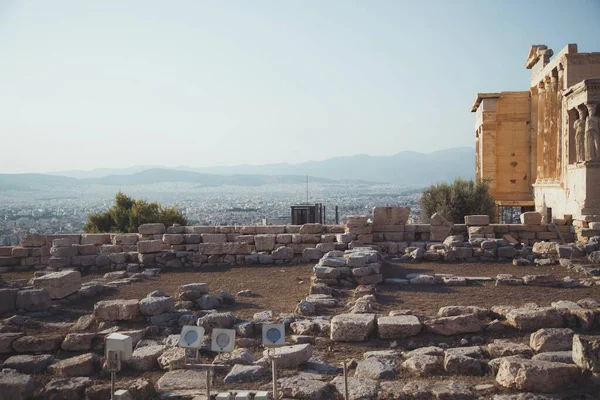 Parthenon Visningar Aten Grekland — Stockfoto