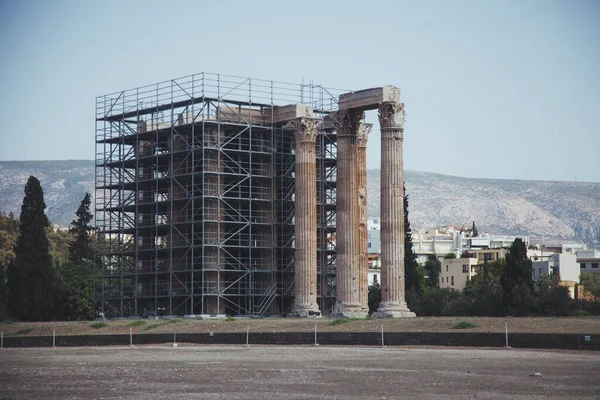 Tempio Zeus Olimpico Atene Grecia — Foto Stock