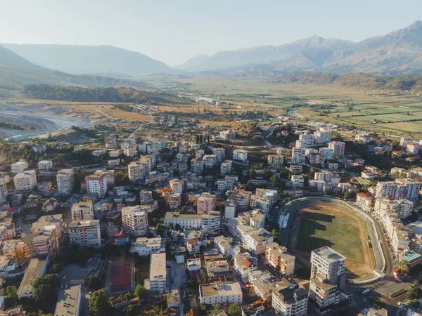 Гироскутер Албании Помощью Дрона — стоковое фото