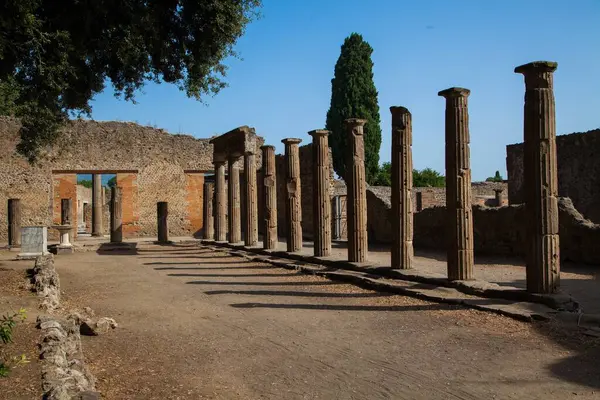 Vista Pompei Vicino Napoli Italia — Foto Stock