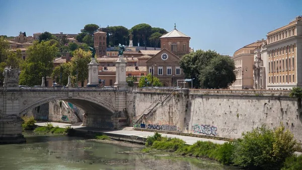 Castel Sant Angelo Rome Feld — стоковое фото