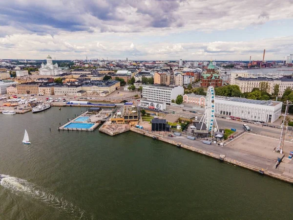 Cattedrale Helsinki Finlandia Drone — Foto Stock