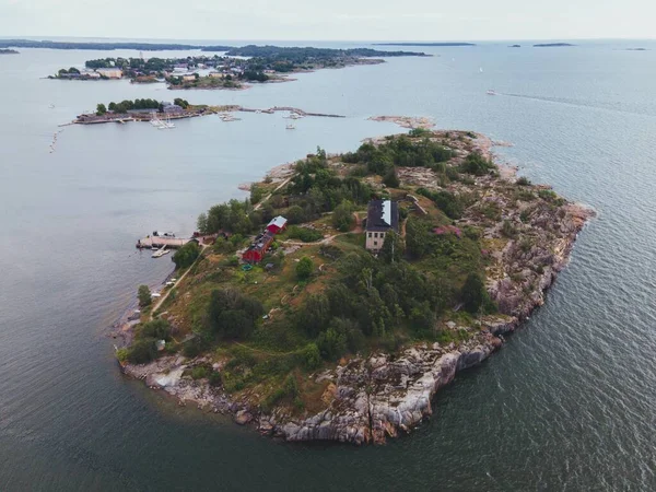 Archipiélago Helsinki Finlandia Por Drone —  Fotos de Stock
