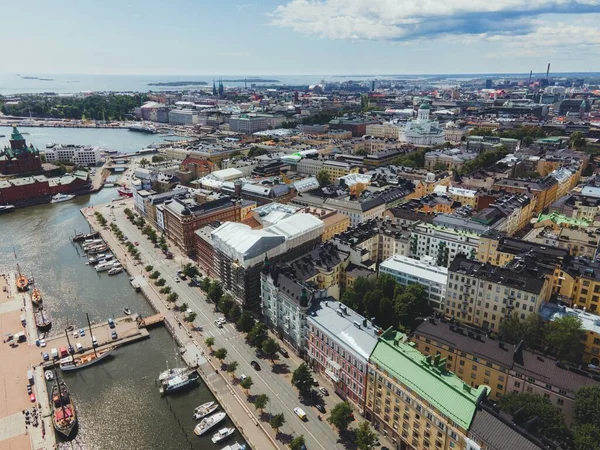 ヘルシンキの景色 フィンランドのドローン — ストック写真