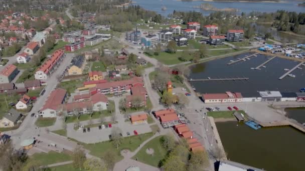 Απόψεις Του Osthammar Σουηδία Από Τον Drone — Αρχείο Βίντεο