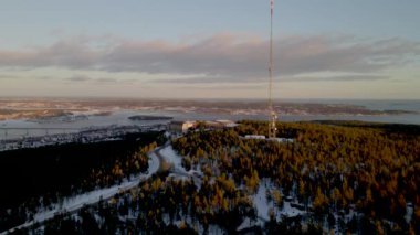 Sundsvall 'da Kış, İsveç İHA' dan