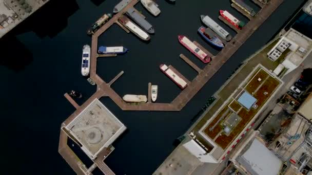 Docks Dublin Irlande Par Drone — Video