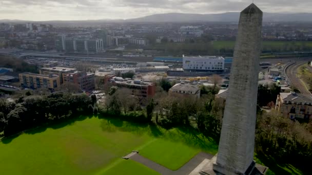 ダブリン アイルランドの景色 ドローン — ストック動画