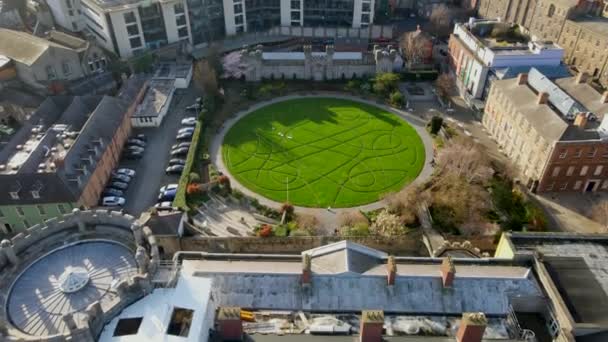 Vistas Dublín Irlanda Por Drone — Vídeos de Stock