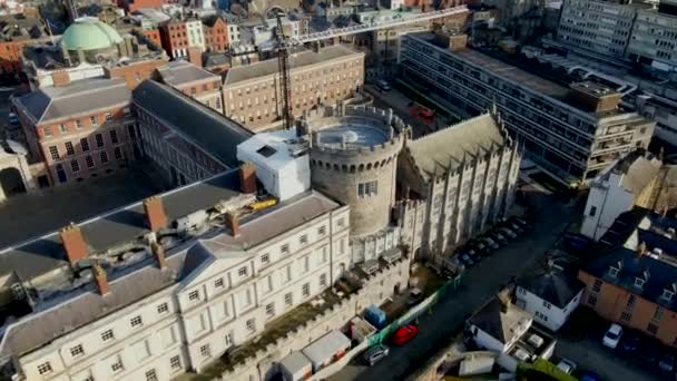 Дублінський Замок Дубліні Ірландія — стокове відео