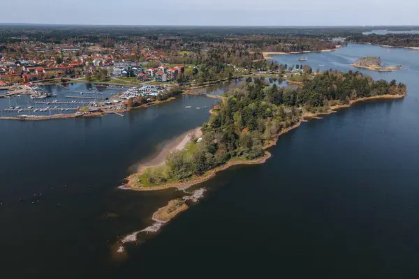 Ansichten Von Osthammar Schweden Drohne — Stockfoto