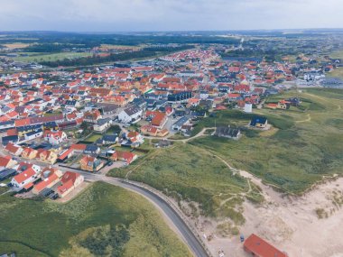 Batı Danimarka 'da Lokken' in hava görüntüsü