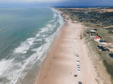 Batı Danimarka 'da Lokken' in hava görüntüsü