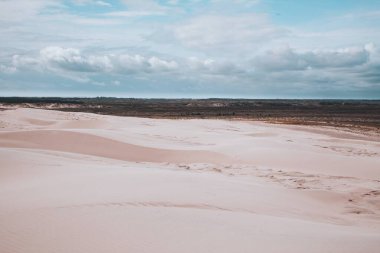 Kuzey Danimarka 'daki Rabjerg Mile' ın hava görüntüsü