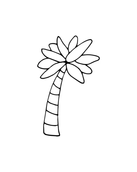 Kreskówkowy Kwiat Ręcznie Rysowany Element Konstrukcyjny Ilustracji Wektora — Wektor stockowy