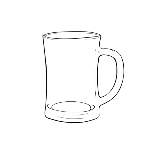 El yapımı çay bardağı. Mutfak aletleri, beyaz arka planda izole edilmiş. Mutfak eşyaları. 