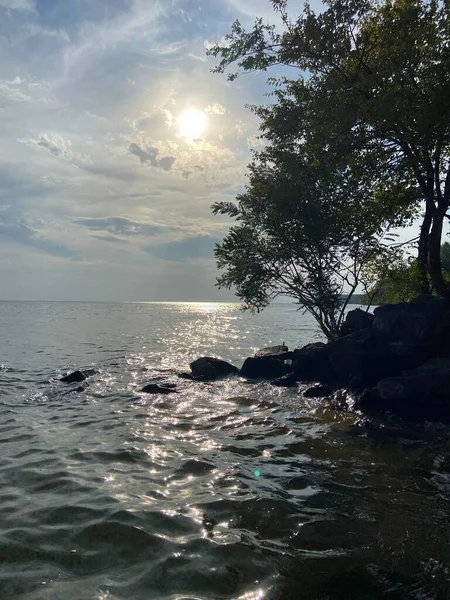 stock image beautiful view of the sea and the river