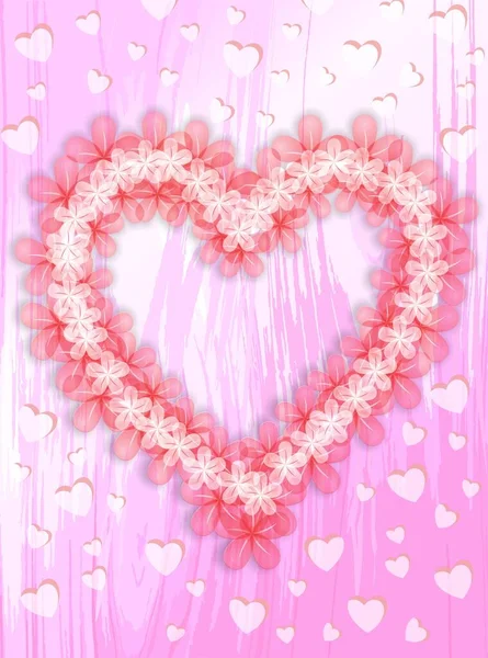 Απλές Κάρτες Για Την Ημέρα Της Μητέρας Τριαντάφυλλα Σχήμα Καρδιάς — Διανυσματικό Αρχείο