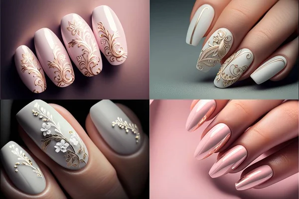 Elegant nails. Beauty nails