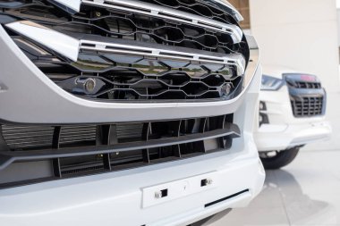 metal araba ızgara görüntüsünü kapatmak.