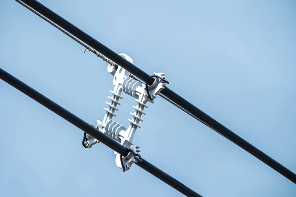 Vysokonapěťový Kabel Elektrický — Stock fotografie